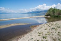 LBL1703737-1200  Lake Megali Prespa with the mouth of Agios Germanos River. © Leif Bisschop-Larsen / Naturfoto.