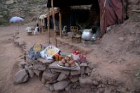 LBL2400106-1200  Road-side cafe in the High Atlas © Leif Bisschop-Larsen / Naturfoto