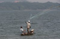 LBL1801483-1200  Fishermen on Lake Victoria. © Leif Bisschop-Larsen / Naturfoto